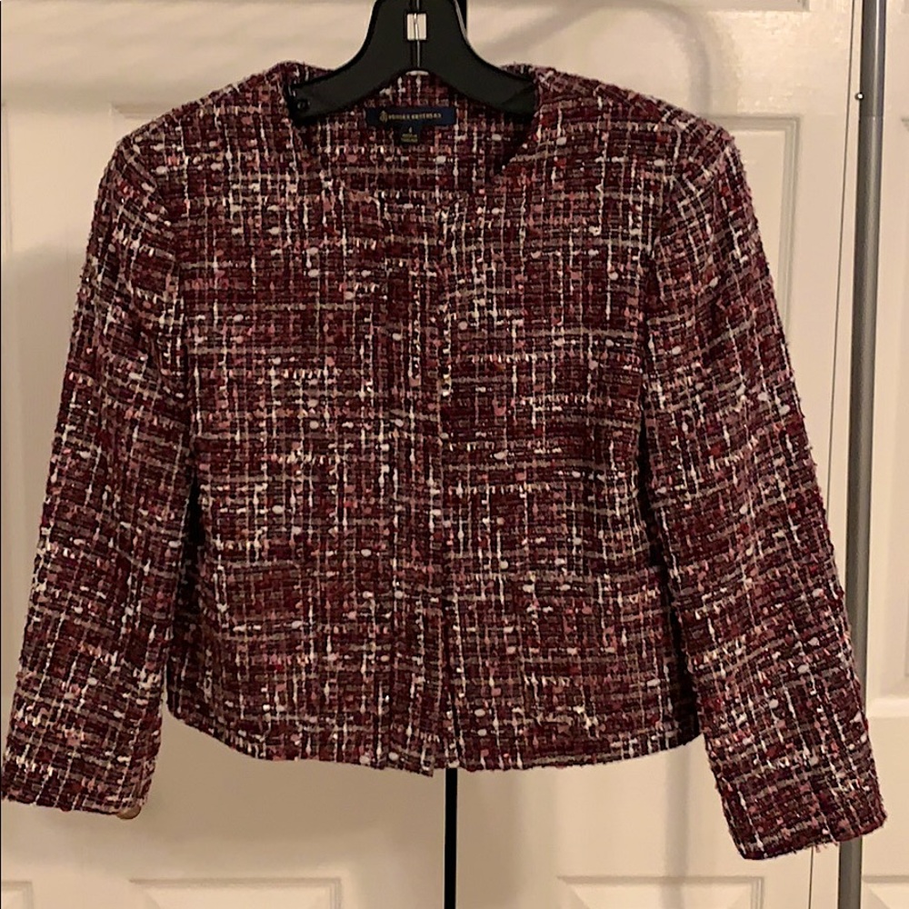NWOT Brooks Brothers 3/4 Sleeve Red/Pink Jacket